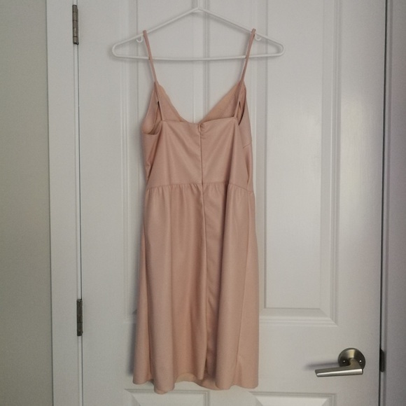 Peachy Pink Spaghetti Strap Dress - Picture 2 of 2